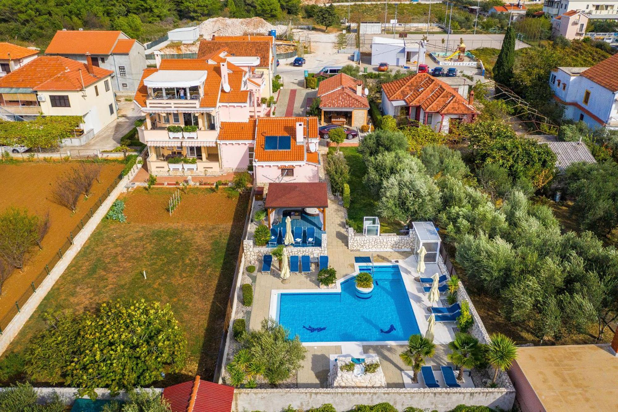Villa Dalmatina Zadar Mit Pool Exterior foto